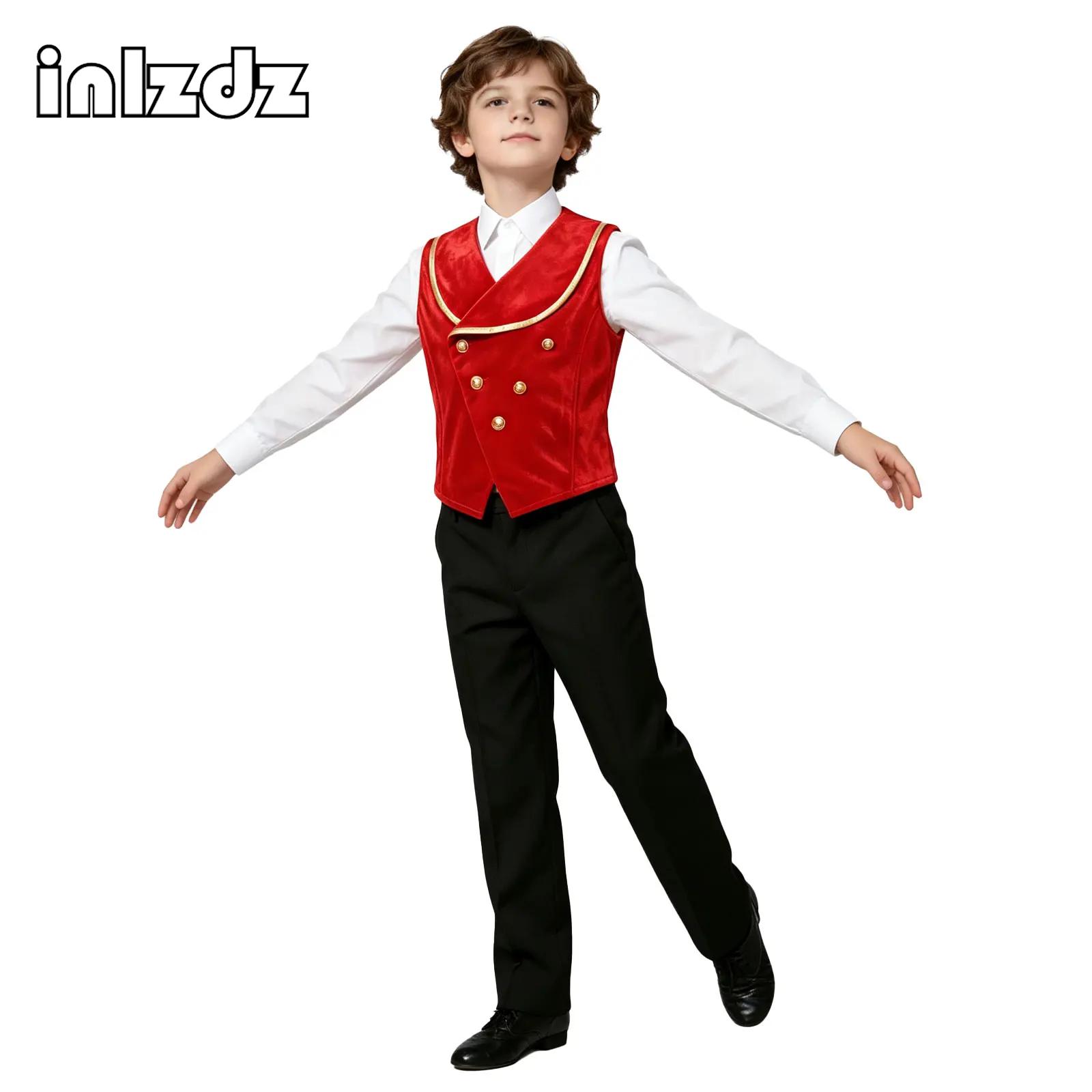 Dresses - Chaleco medieval de terciopelo para niños,
