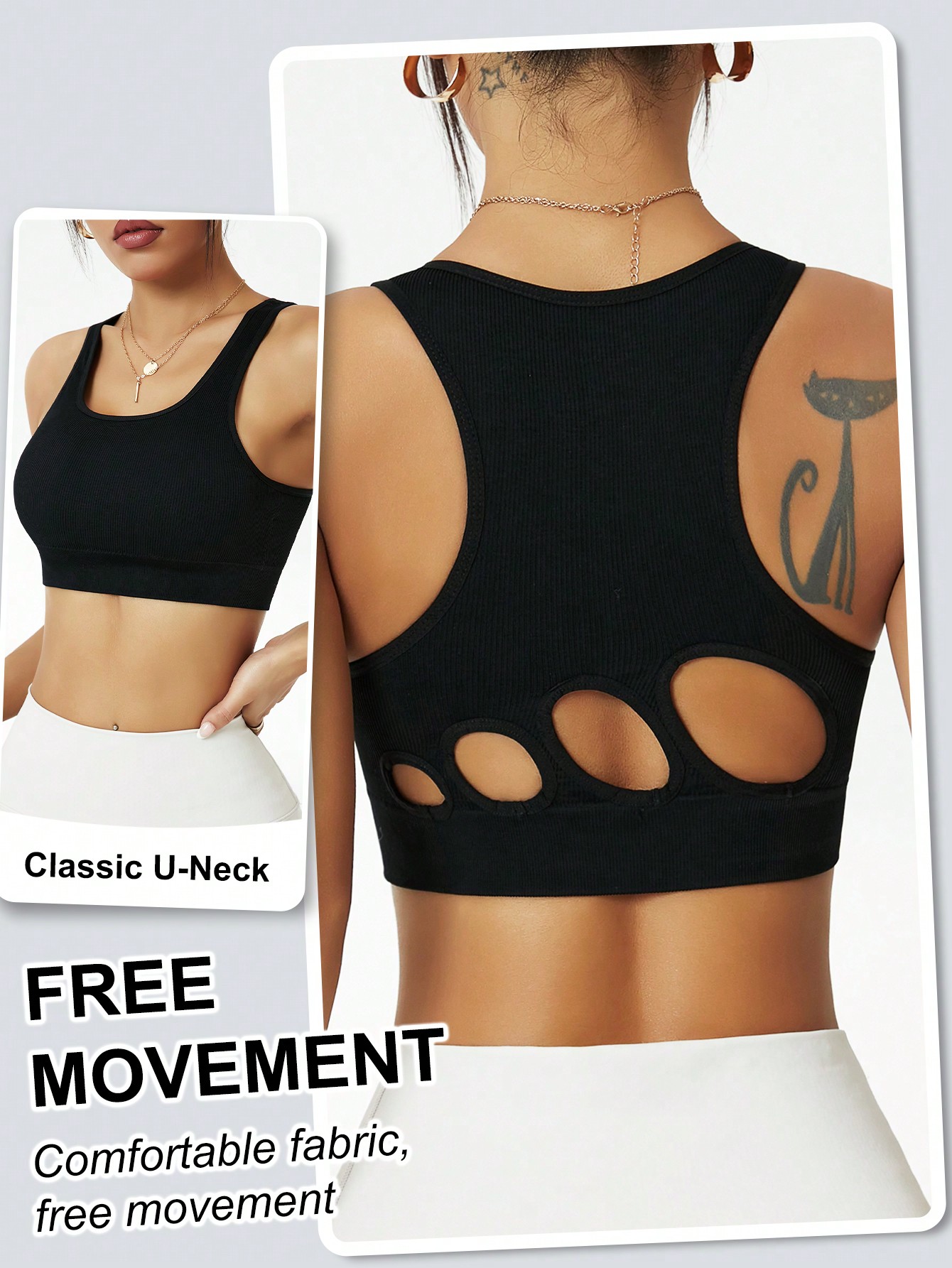 Sujetador deportivo acanalado  - Seamless Ribbed Workout Tank Top reseña y precio