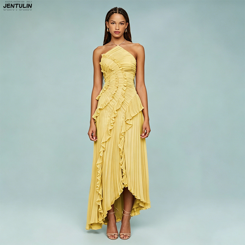 Elegante Vestido de Fiesta Mor - Y2K Backless Halter Mini Dress reseña y precio