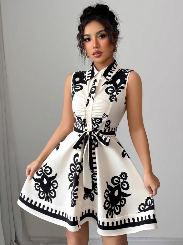Novedad de verano, vestido inf - French Vintage Floral Midi Dress reseña y precio