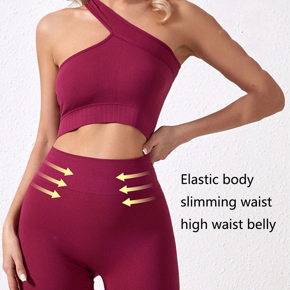 2 piezas de conjuntos deportiv - Seamless Ribbed Workout Tank Top reseña y precio