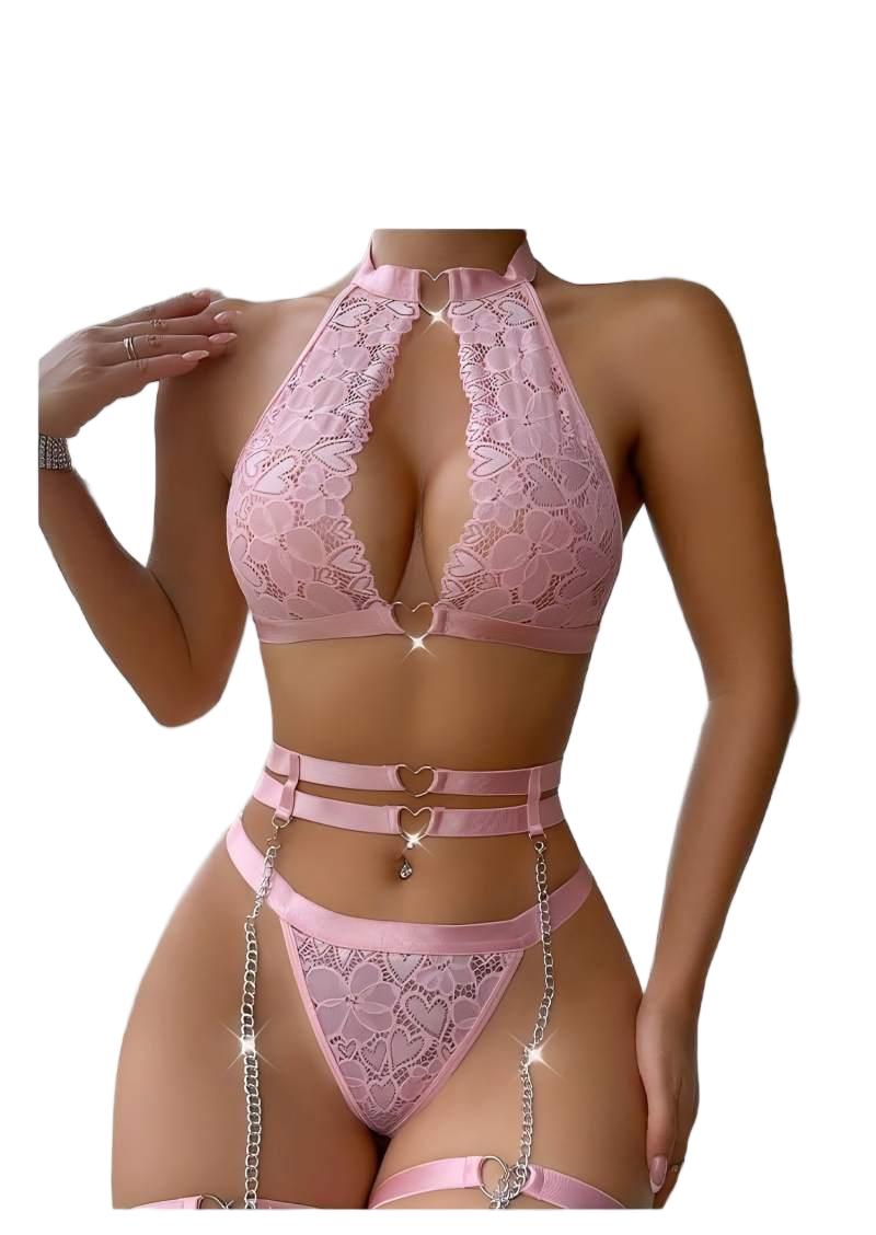 Conjunto de lencería sexy con  - Lingerie reseña y precio