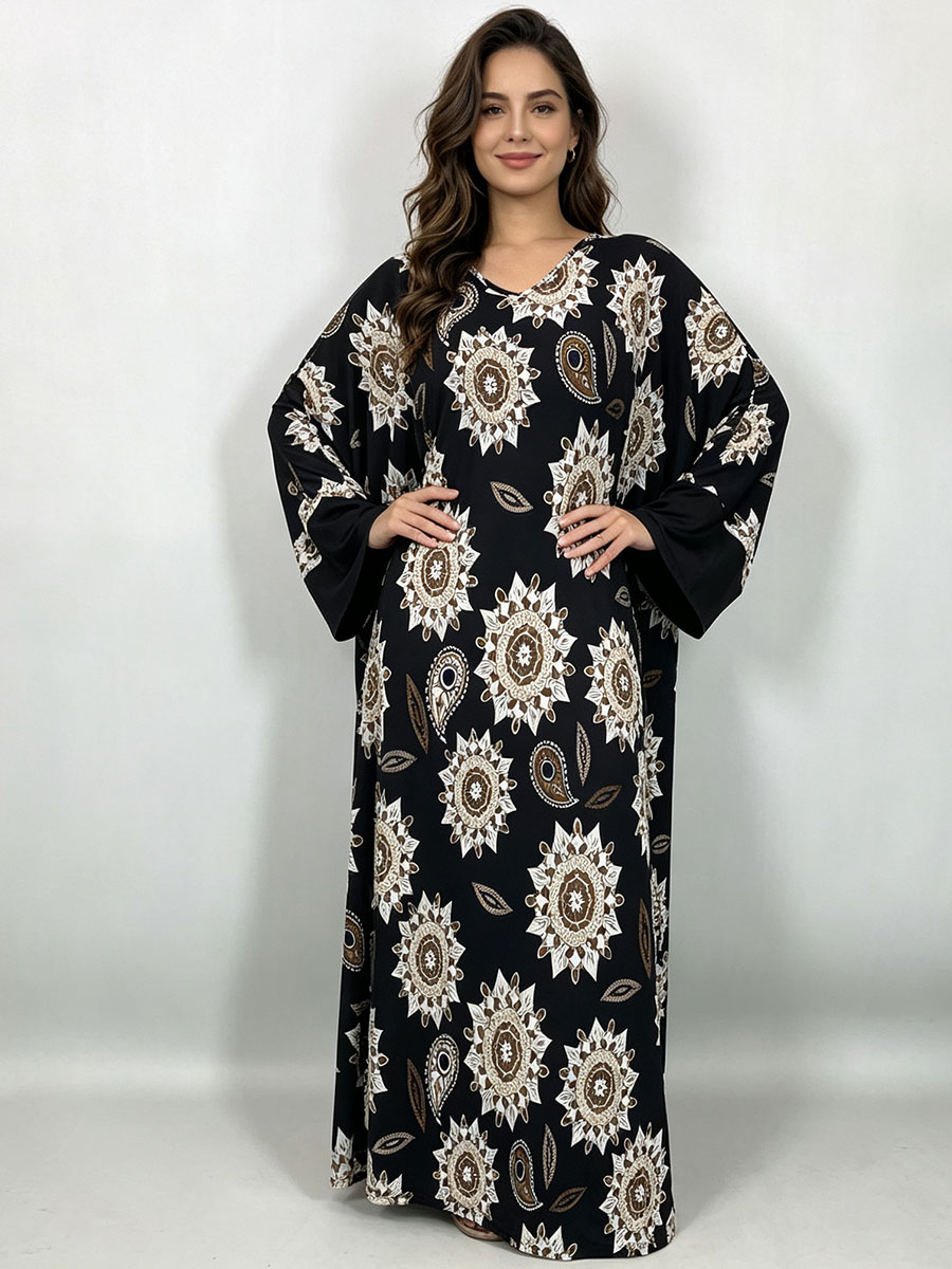 Vestido largo de talla grande  - Boho Summer Beach Maxi Dress reseña y precio