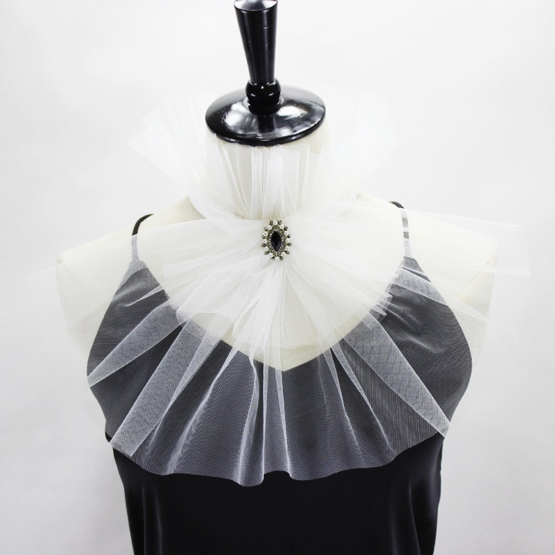 Cuello falso de tul con cuello - Dresses reseña y precio
