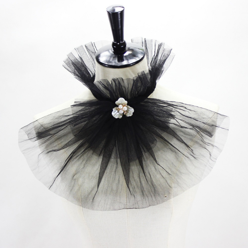 Cuello falso de tul con cuello - Dresses reseña y precio