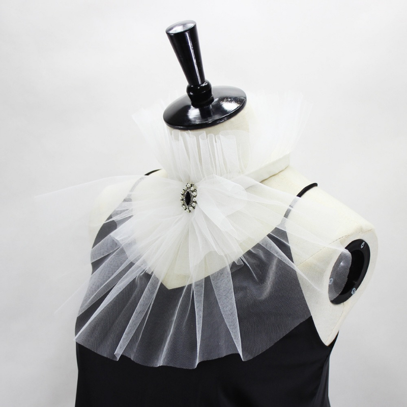 Cuello falso de tul con cuello - Dresses reseña y precio