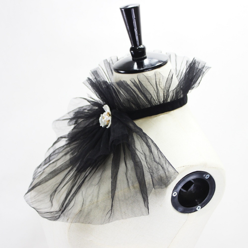 Cuello falso de tul con cuello - Dresses reseña y precio
