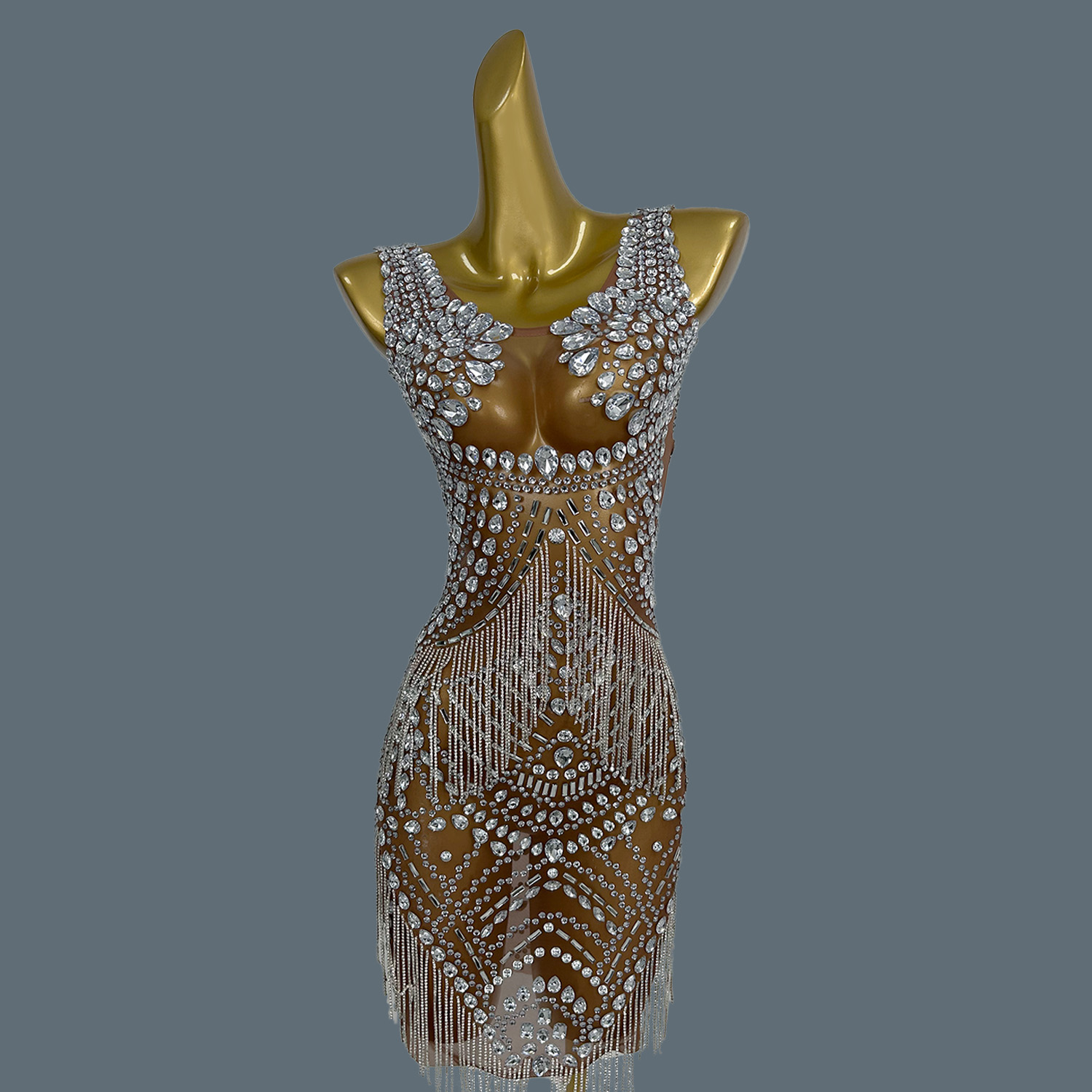 Vestidos de noche sexys para m - Sparkly Rhinestone Club Party Dress reseña y precio