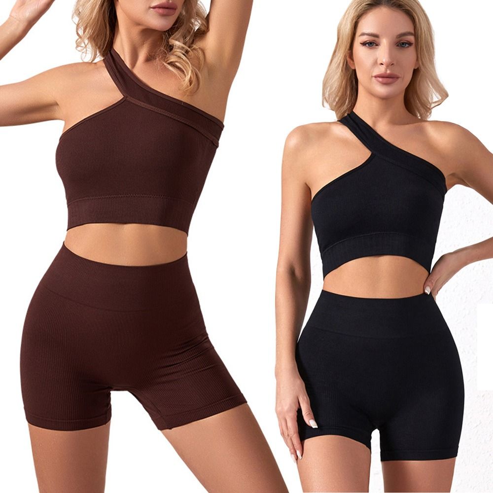 Conjunto Deportivo Casual de 2 - Seamless Ribbed Workout Tank Top reseña y precio