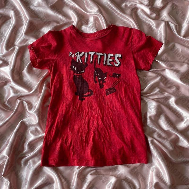 Camiseta Y2K Grunge Cyber Goth - Y2K Graphic Baby Tee Crop reseña y precio