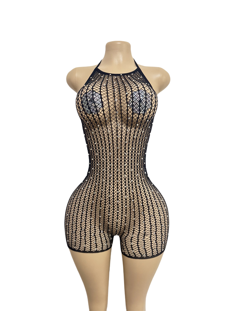 Vestido de mujer con tirantes  - Sexy Mesh Sheer Bodycon Dress reseña y precio