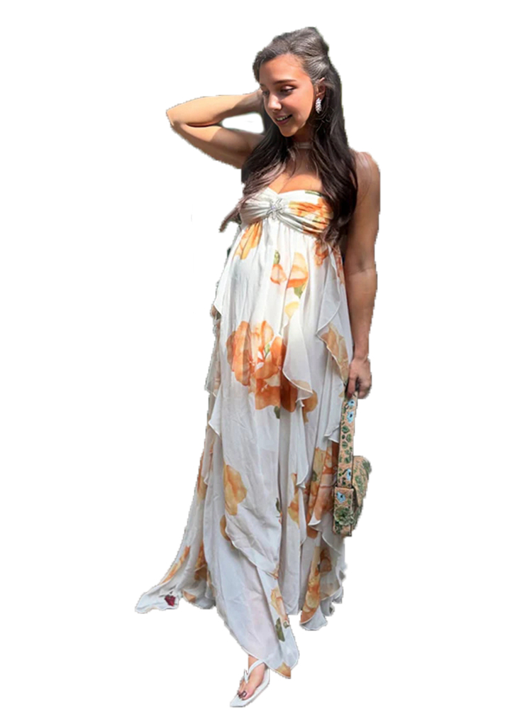 Vestido bohemio Floral para se - Boho Summer Beach Maxi Dress reseña y precio
