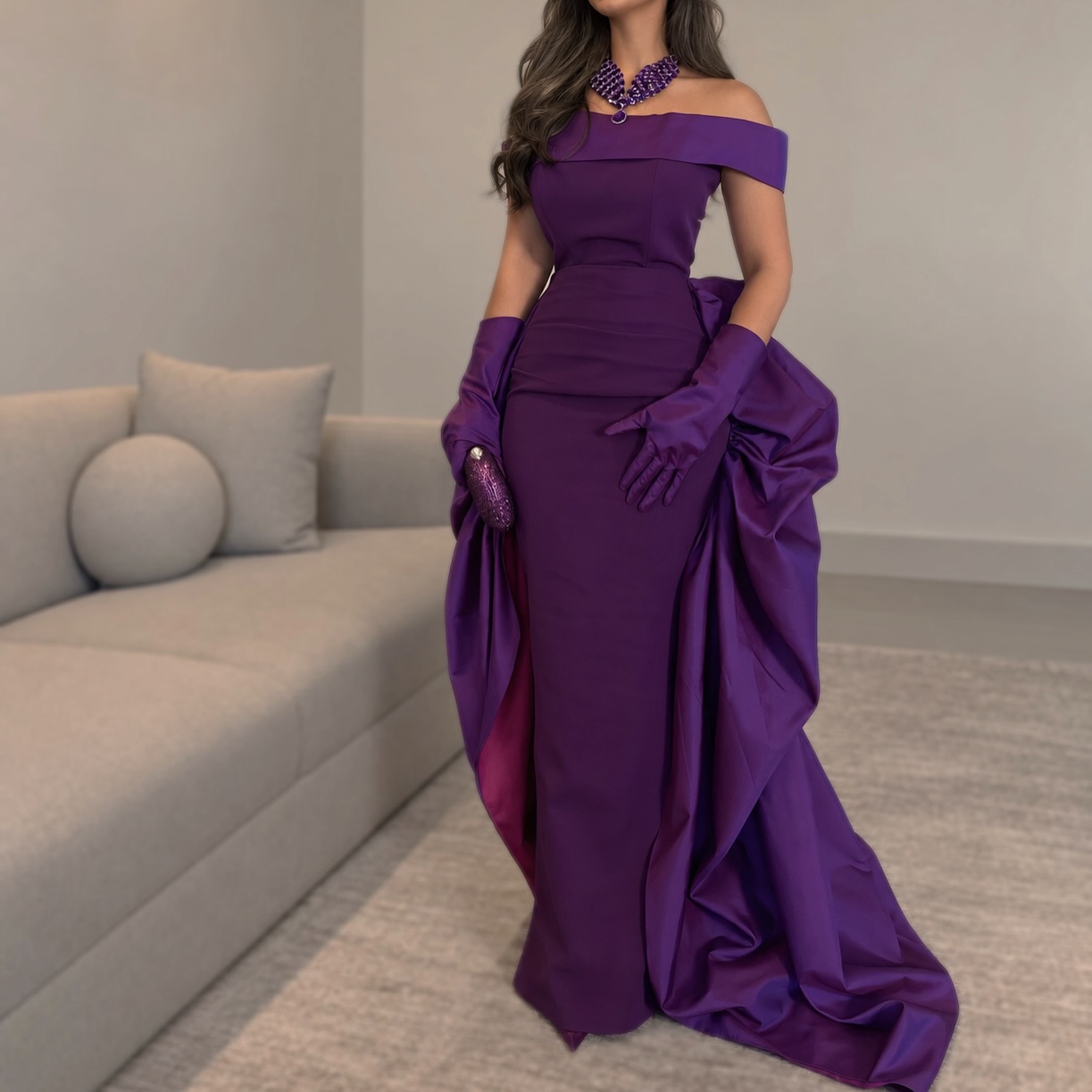 Vestidos de noche de satén per - Elegant Satin Evening Gown Split reseña y precio