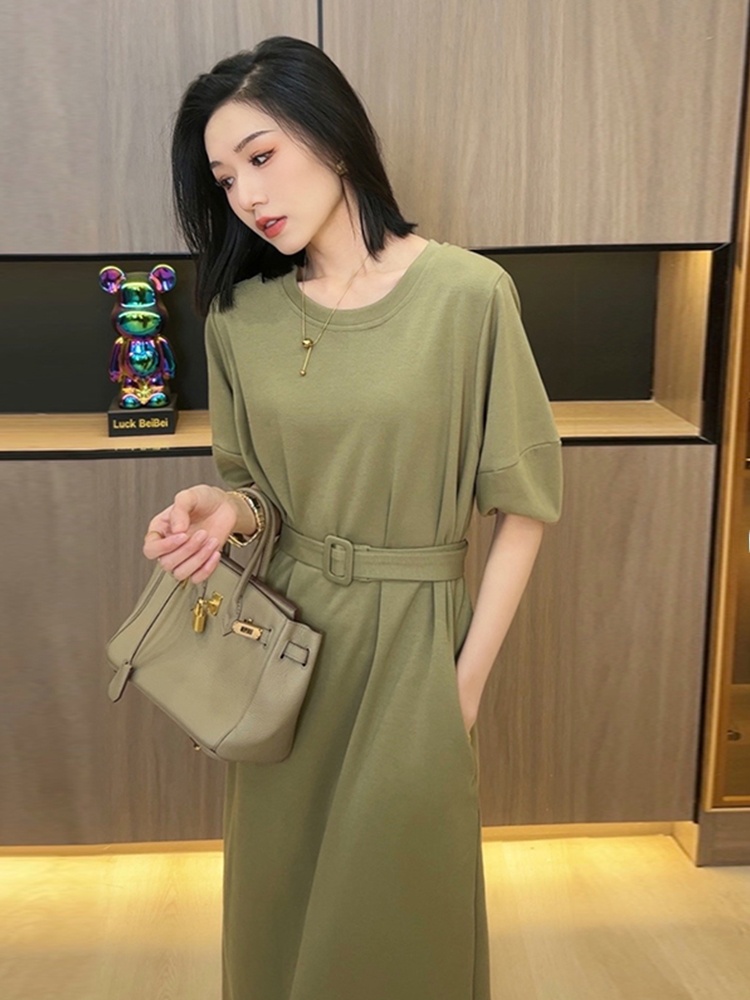 Vestido Largo Casual de Verano - Korean Style A Line Shirt Dress reseña y precio