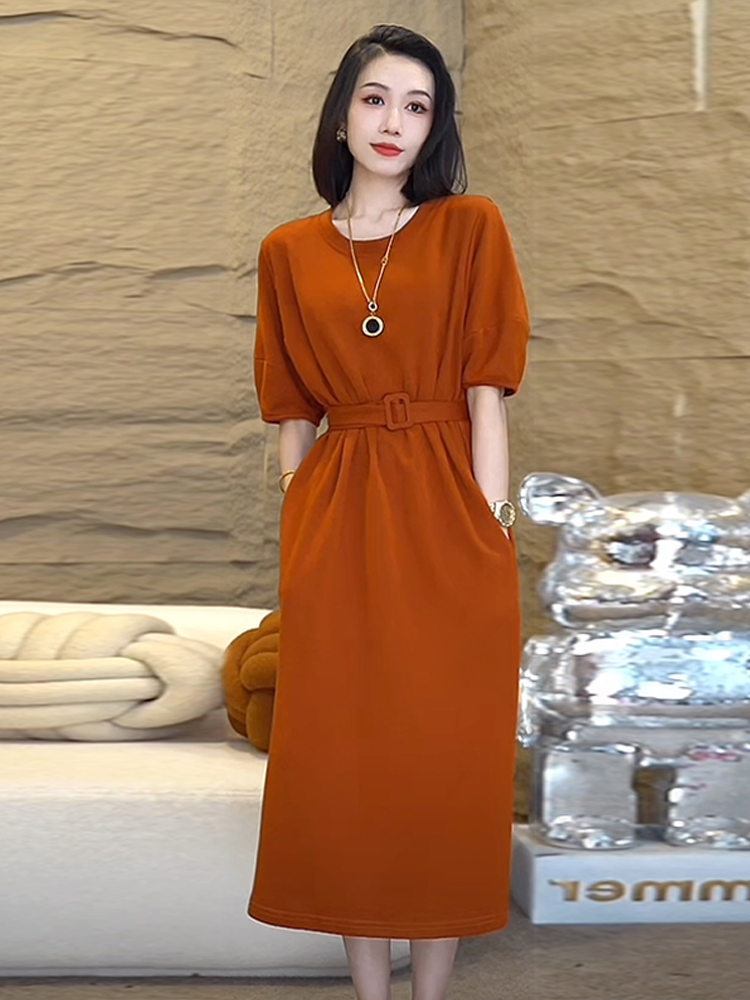 Vestido Largo Casual de Verano - Korean Style A Line Shirt Dress reseña y precio