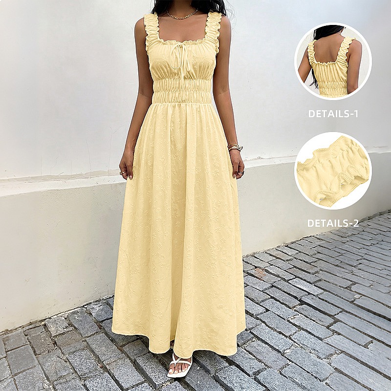 Vestido de verano sin mangas c - Boho Summer Beach Maxi Dress reseña y precio