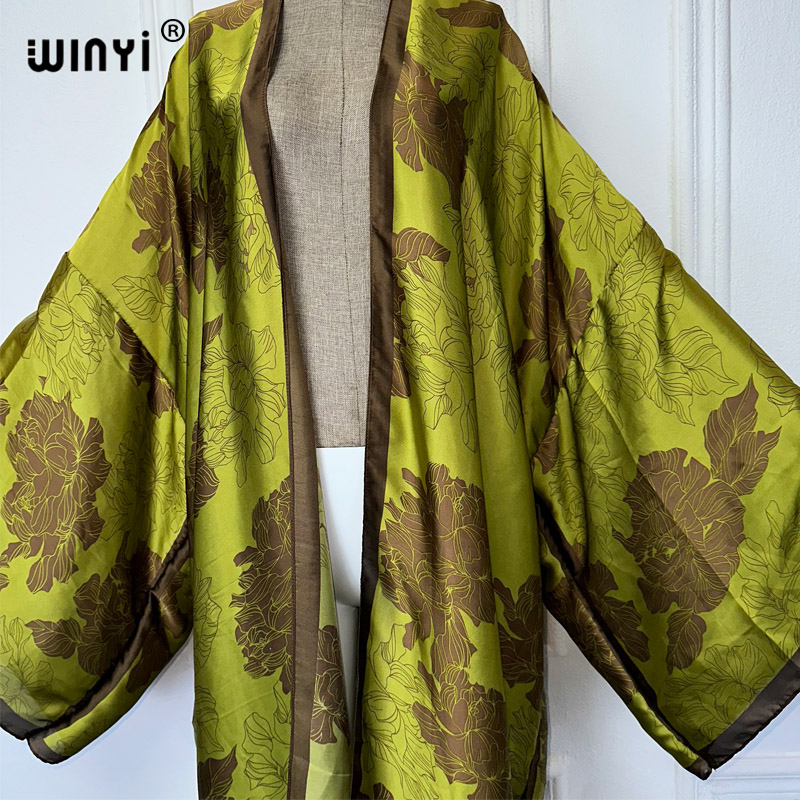 WINYI África boho estampado ki - Boho Summer Beach Maxi Dress reseña y precio