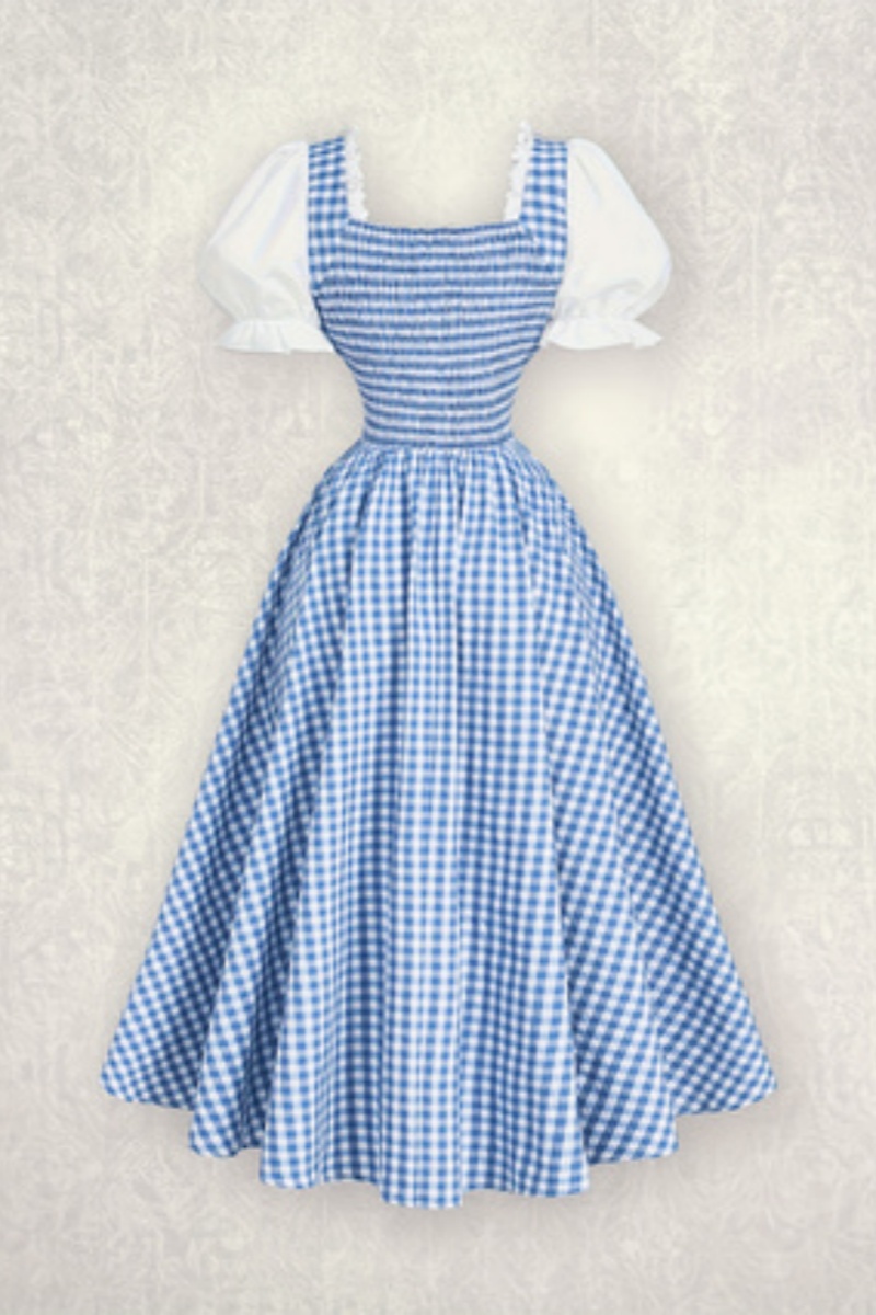 Vestido de cintura con correa  - French Vintage Floral Midi Dress reseña y precio