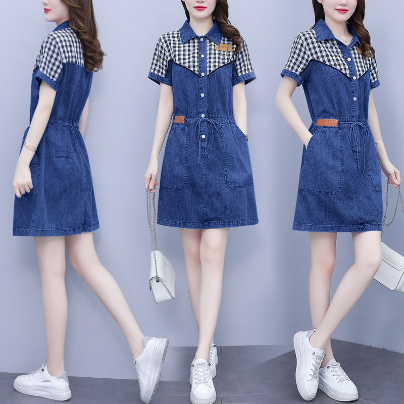 Vestido de moda para mujer de  - Korean Style A Line Shirt Dress reseña y precio