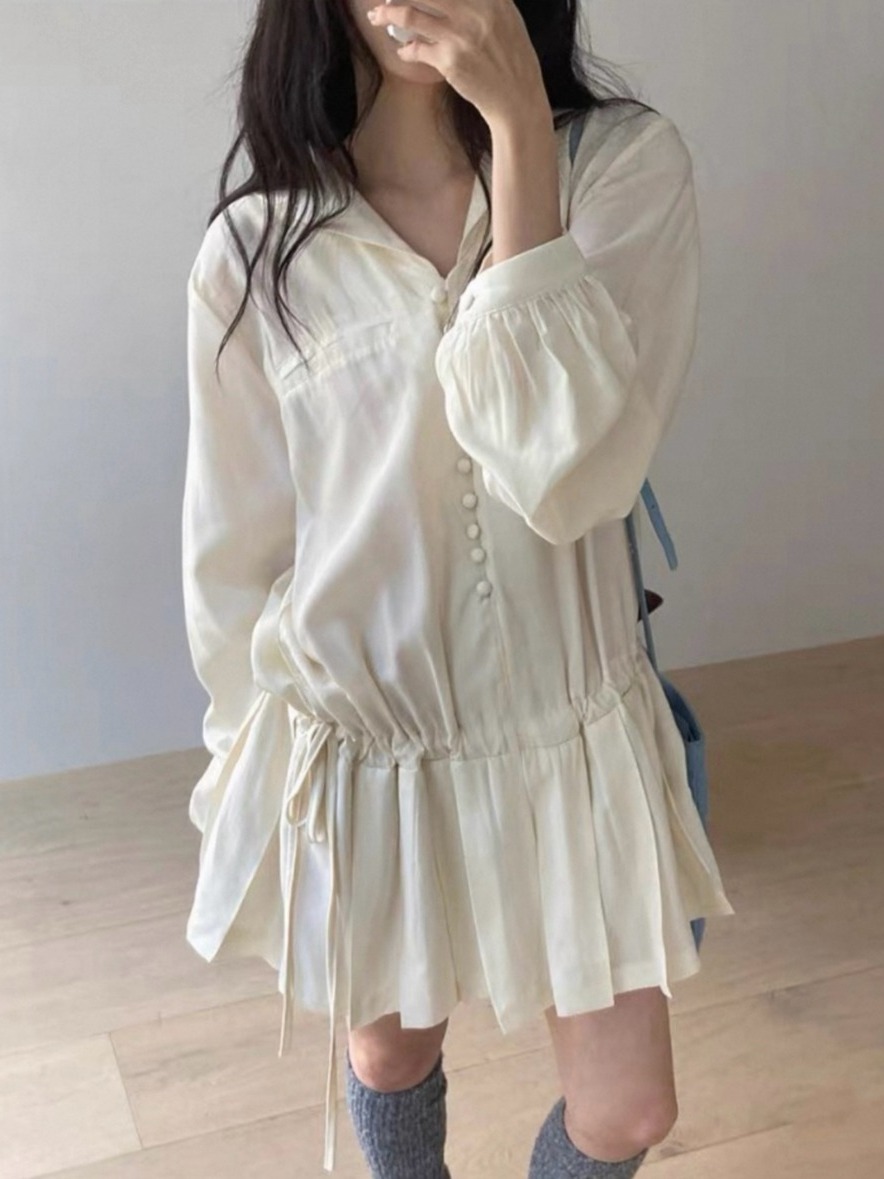 Vestido Camisero Largo Adelgaz - Korean Style A Line Shirt Dress reseña y precio